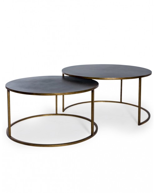 Kavos staliukų komplektas "Art Deco Bronze"
